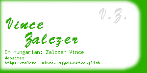 vince zalczer business card